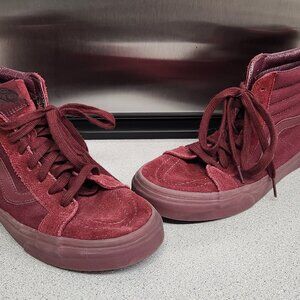 Maroon Zip Vans Sk8hi